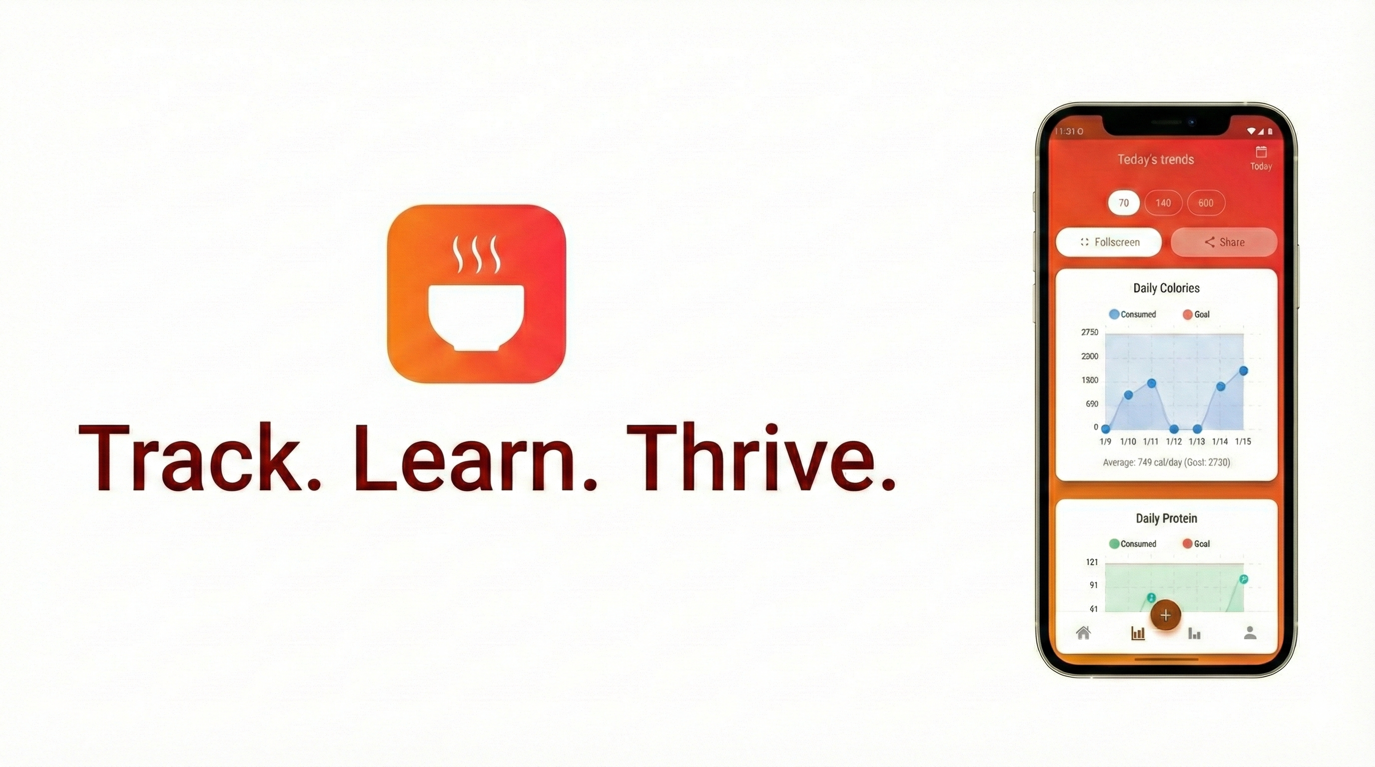 Calorie Curry App Screenshot